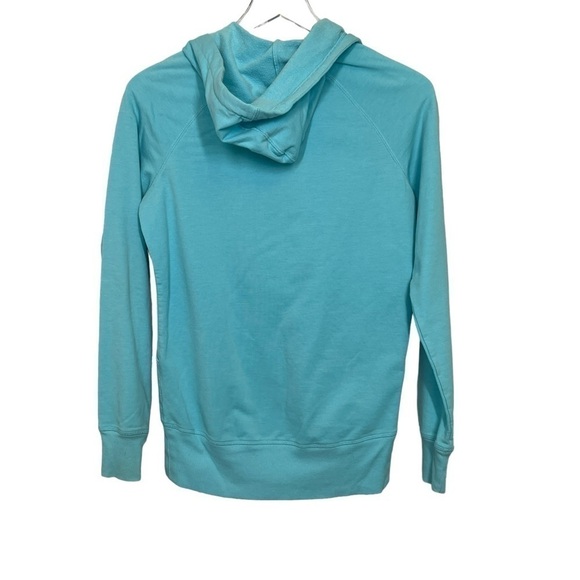 Z by Zella Aqua/Turquoise Full Zip Hoodie w/Two Side Pockets Tab Zip Cover Sz XS - Picture 3 of 13